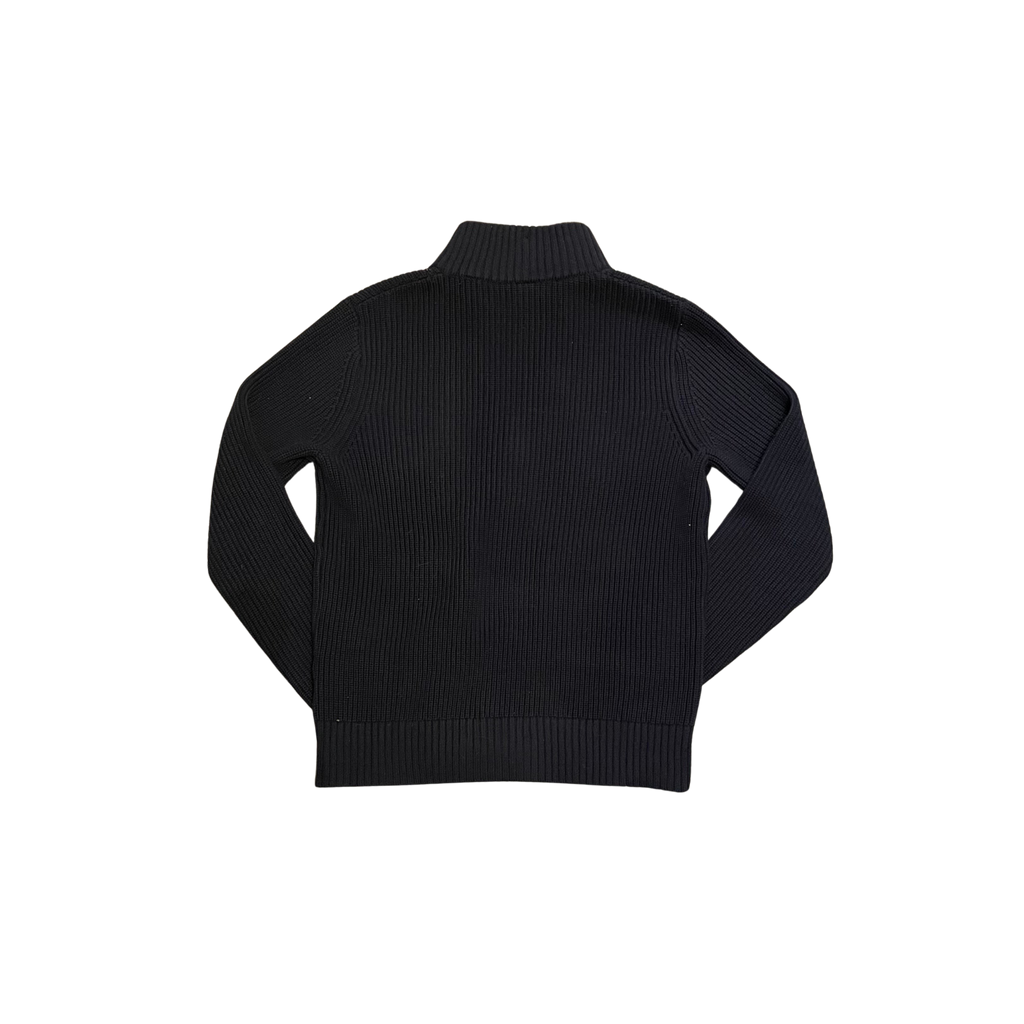 Navy Fur Lined Cardigan